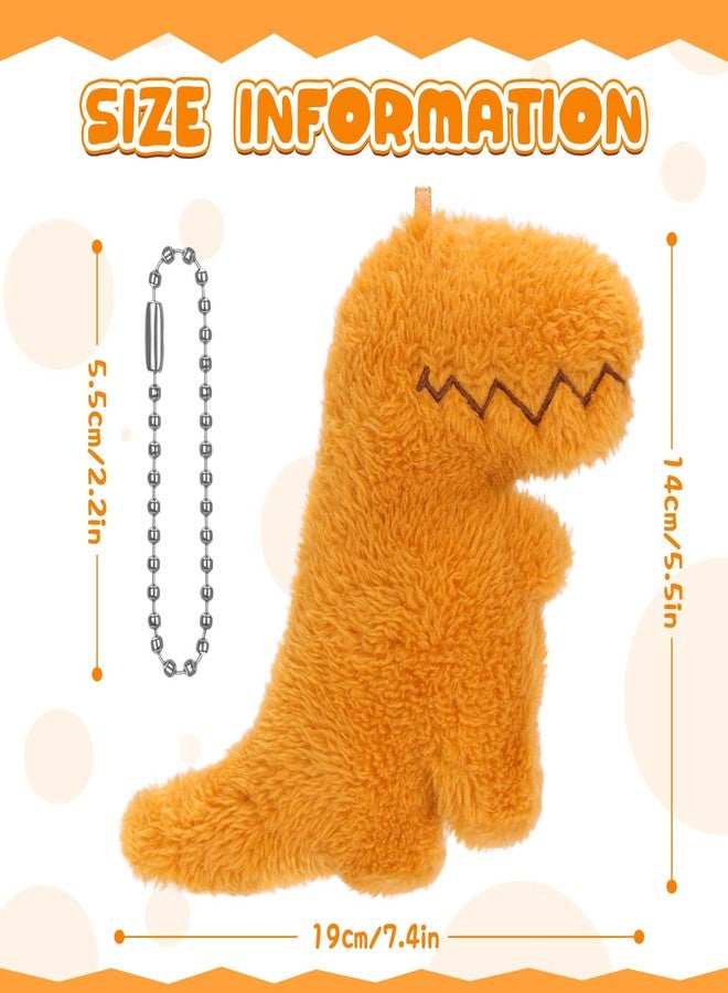 AGIFTMIND Singing Dinosaur Nuggets Plush Musical Dinosaur Stuffed Animal, Funny Dino Party Gifts Birthday Decorations Novelty Keychain for Adults Women Men Friends (Dino) - Image 2